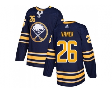 Men Adidas Buffalo Sabres #26 Thomas Vanek Navy Blue Home Authentic Stitched NHL Jersey