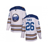 Men Adidas Buffalo Sabres #26 Thomas Vanek White Authentic 2018 Winter Classic Stitched NHL Jersey