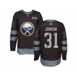 Men Adidas Buffalo Sabres #31 Chad Johnson Black 1917-2017 100th Anniversary Stitched NHL Jersey