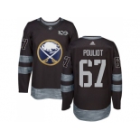 Men Adidas Buffalo Sabres #67 Benoit Pouliot Black 1917-2017 100th Anniversary Stitched NHL Jersey