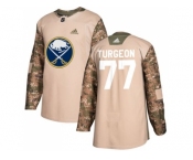 Men Adidas Buffalo Sabres #77 Pierre Turgeon Camo Authentic 2017 Veterans Day Stitched NHL Jersey