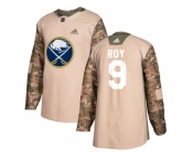 Men Adidas Buffalo Sabres #9 Derek Roy Camo Authentic 2017 Veterans Day Stitched NHL Jersey