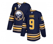 Men Adidas Buffalo Sabres #9 Evander Kane Navy Blue Home Authentic Stitched NHL Jersey