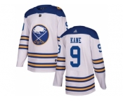 Men Adidas Buffalo Sabres #9 Evander Kane White Authentic 2018 Winter Classic Stitched NHL Jersey