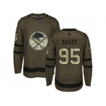 Men Adidas Buffalo Sabres #95 Justin Bailey Green Salute to Service Stitched NHL Jersey