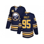 Men Adidas Buffalo Sabres #95 Justin Bailey Navy Blue Home Authentic Stitched NHL Jersey