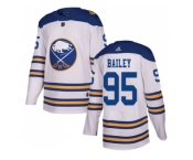 Men Adidas Buffalo Sabres #95 Justin Bailey White Authentic 2018 Winter Classic Stitched NHL Jersey