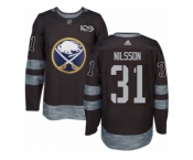 Men's Adidas Buffalo Sabres #31 Anders Nilsson Authentic Black 1917-2017 100th Anniversary NHL Jersey