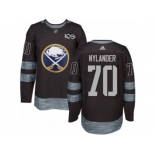 Men's Adidas Buffalo Sabres #70 Alexander Nylander Authentic Black 1917-2017 100th Anniversary NHL Jersey