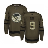 Men's Adidas Buffalo Sabres #9 Derek Roy Authentic Green Salute to Service NHL Jersey