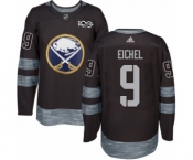 Men's Adidas Buffalo Sabres #9 Jack Eichel Authentic Black 1917-2017 100th Anniversary NHL Jersey