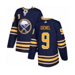 Men's Adidas Buffalo Sabres #9 Jack Eichel Authentic Navy Blue Home NHL Jersey