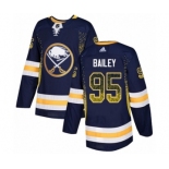 Men's Adidas Buffalo Sabres #95 Justin Bailey Authentic Navy Blue Drift Fashion NHL Jersey