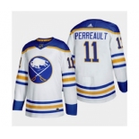 Men's Buffalo Sabres #11 Gilbert Perreault 2020-21 Away Authentic Player Stitched Hockey Jersey White