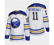 Men's Buffalo Sabres #11 Gilbert Perreault 2020-21 Away Authentic Player Stitched Hockey Jersey White