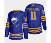 Men's Buffalo Sabres #11 Gilbert Perreault 2020-21 Home Authentic Player Stitched Hockey Jersey Royal Blue