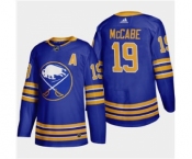 Men's Buffalo Sabres #19 Jake Mccabe 2020-21 Home Authentic Player Stitched Hockey Jersey Royal Blue