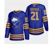 Men's Buffalo Sabres #21 Kyle Okposo 2020-21 Home Authentic Player Stitched Hockey Jersey Royal Blue