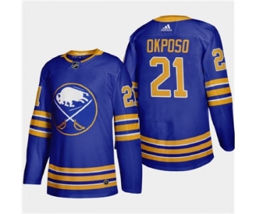 Men's Buffalo Sabres #21 Kyle Okposo 2020-21 Home Authentic Player Stitched Hockey Jersey Royal Blue