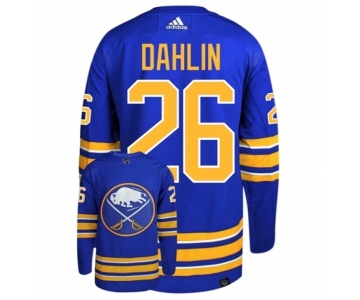 Men's Buffalo Sabres #26 Rasmus Dahlin Blue Stitched Jersey