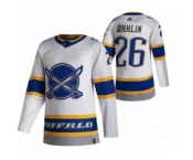 Men's Buffalo Sabres #26 Rasmus Dahlin White 2020-21 Reverse Retro Alternate Hockey Jersey