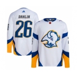 Men's Buffalo Sabres #26 Rasmus Dahlin White 2022-23 Reverse Retro Stitched Jersey