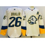 Men's Buffalo Sabres #26 Rasmus Dahlin White 2022 Reverse Retro Authentic Jersey