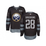 Men's Buffalo Sabres #28 Zemgus Girgensons Black 1917-2017 100th Anniversary Stitched NHL Jersey