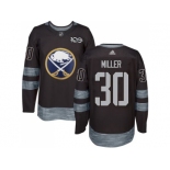 Men's Buffalo Sabres #30 Ryan Miller Black 1917-2017 100th Anniversary Stitched NHL Jersey