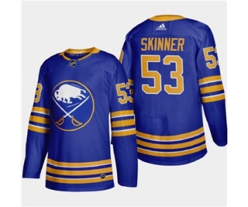 Men's Buffalo Sabres #53 Jeff Skinner 2020-21 Home Authentic Player Stitched Hockey Jersey Royal Blue