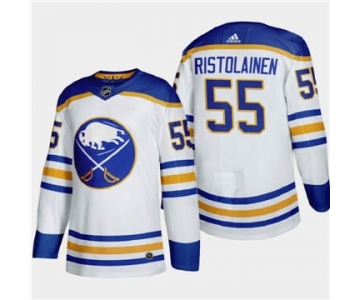 Men's Buffalo Sabres #55 Rasmus Ristolainen 2020-21 Away Authentic Player Stitched Hockey Jersey White