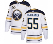 Men's Buffalo Sabres #55 Rasmus Ristolainen White Road Stitched Hockey Jersey