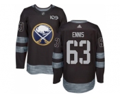 Men's Buffalo Sabres #63 Tyler Ennis Black 1917-2017 100th Anniversary Stitched NHL Jersey