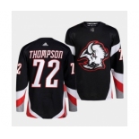 Men's Buffalo Sabres #72 Tage Thompson Black 2022-23 Stitched Jersey