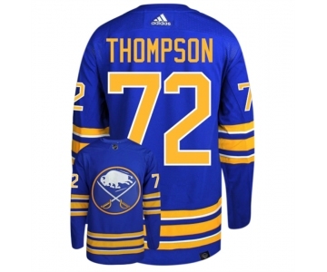 Men's Buffalo Sabres #72 Tage Thompson Blue Stitched Jersey