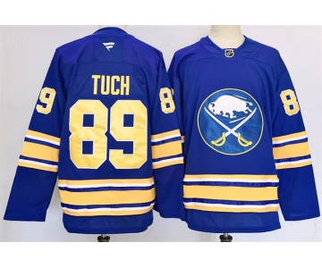 Men's Buffalo Sabres #89 Alex Tuch Blue 2024-25 Stitched Jersey