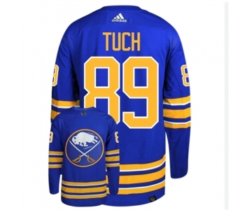 Men's Buffalo Sabres #89 Alex Tuch Blue Stitched Jersey