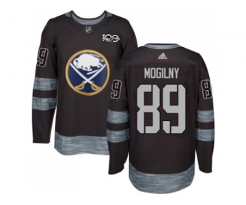 Men's Buffalo Sabres #89 Alexander Mogilny Black 1917-2017 100th Anniversary Stitched NHL Jersey