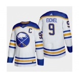 Men's Buffalo Sabres #9 Jack Eichel 2020-21 Away Authentic Player Stitched Hockey Jersey White