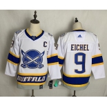 Men's Buffalo Sabres #9 Jack Eichel White Authentic 2020 Hockey Jersey