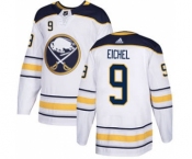 Men's Buffalo Sabres #9 Jack Eichel White Road Stitched Hockey Jersey