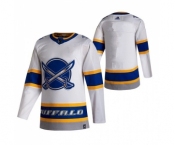 Men's Buffalo Sabres Blank White 2020-21 Reverse Retro Stitched NHL Jersey