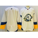 Men's Buffalo Sabres Blank White 2022 Reverse Retro Authentic Jersey