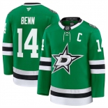 Men's Dallas Stars #14 Jamie Benn Green 2024-25 Home Stitched Hockey Jersey