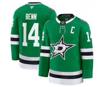 Men's Dallas Stars #14 Jamie Benn Green 2024-25 Home Stitched Hockey Jersey