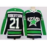 Men's Dallas Stars #21 Jason Robertson Black 2024-25 Reverse Retro Stitched Jersey