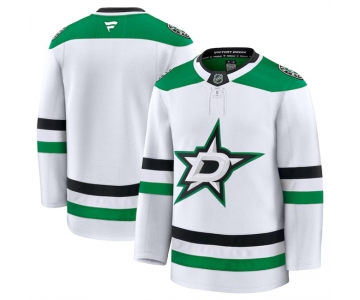 Men's Dallas Stars Blank White 2024-25 Away Stitched Hockey Jersey