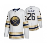 Men's New Buffalo Sabres #26 Rasmus Dahlin White Hockey Jersey