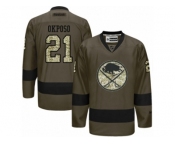 Men's Reebok Buffalo Sabres #21 Kyle Okposo Authentic Green Salute to Service NHL Jersey