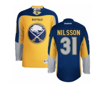 Men's Reebok Buffalo Sabres #31 Anders Nilsson Authentic Gold New Third NHL Jersey